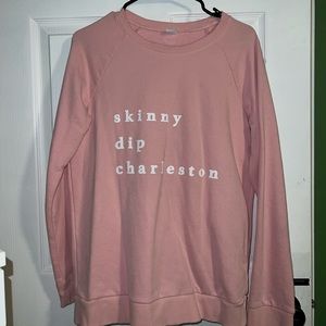 SKINNY DIP CHARLESTON M PINK SWEATSHIRT